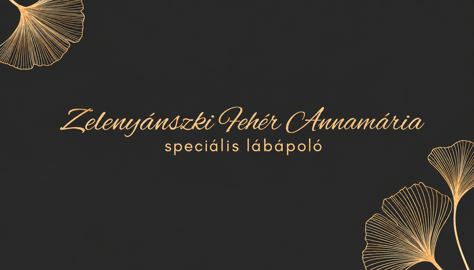 Zelenyánszki Fehér Annamária lábápoló logó